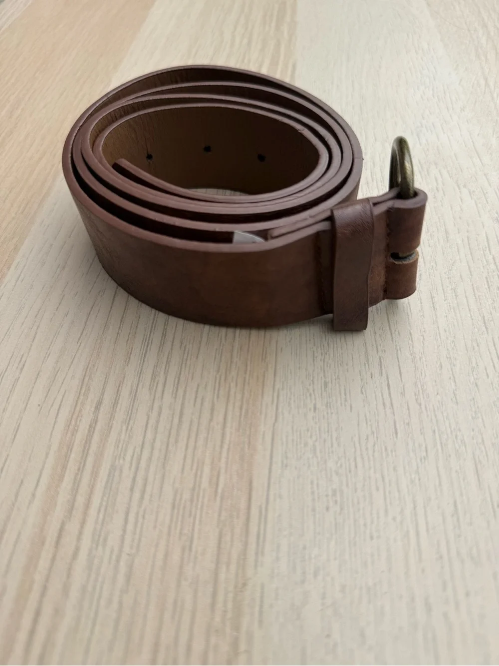 Unbranded Women’s Pleather Belt Brown Boho Bohemian Faux Leather GUC Size 16W